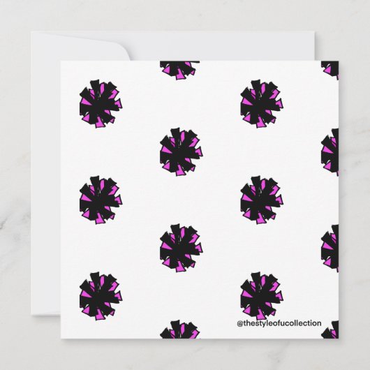 Einladung Pink Cheer #1 (Rückseite)