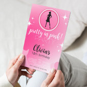 Einladung Pink Doll / Bachelorette Einladung