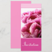 Einladung Pink Tulip (Vorne/Hinten)