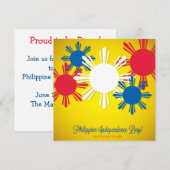 Einladung Pinoy Philippine Independence Day (Vorne/Hinten)
