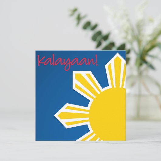 Einladung Pinoy Philippine Independence Day (Stehend Vorderseite)