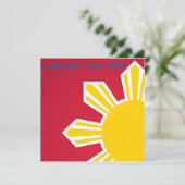 Einladung Pinoy Philippine Independence Day (Stehend Vorderseite)