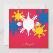 Einladung Pinoy Philippine Independence Day (Vorderseite)