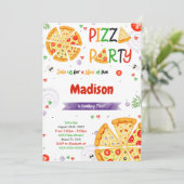 Einladung Pizza (Stehend Vorderseite)