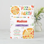 Einladung Pizza (Stehend Vorderseite)