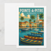 Einladung Pointe-à-Pitre - Vintage Guadelou (Vorne/Hinten)