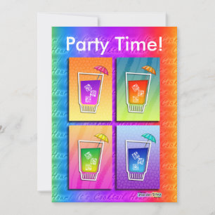 Einladung - Pop Art Cocktails