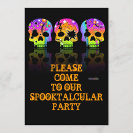 Einladung - POP ART SKULLS