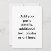 Einladung - Pop Art Wine (Rückseite)