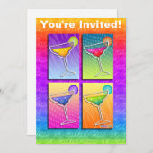 Einladung - Pop-KunstMargaritas (Vorne/Hinten)