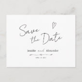 Einladung Postcar Save the Date modern horizontal (Vorderseite)