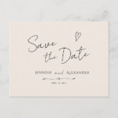 Einladung Postcar Save the Date modern horizontal (Vorderseite)