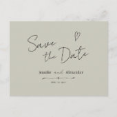 Einladung Postcar Save the Date modern horizontal (Vorderseite)