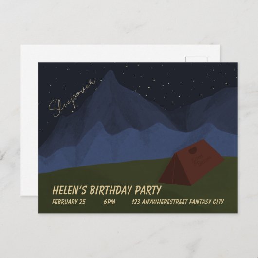 Einladung Postkarte (Vorne/Hinten)