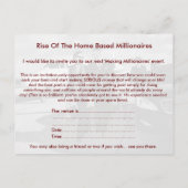 Einladung Postkarte (Rückseite)