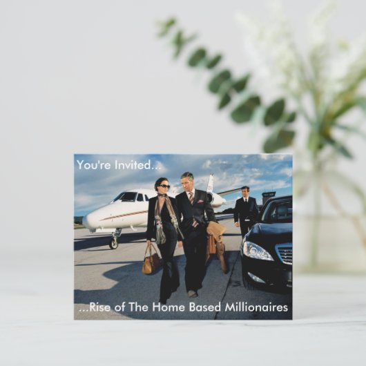 Einladung Postkarte (Stehend Vorderseite)