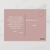 Einladung Postkarte (Rückseite)