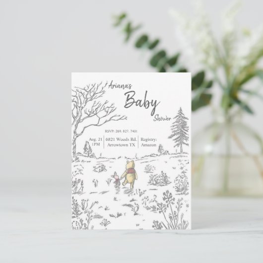 Einladung Postkarte (Stehend Vorderseite)