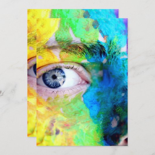 Einladung Postkarte 5" x 7" (Vorne/Hinten)