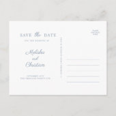 Einladung Postkarte Save the Date. (Rückseite)