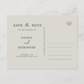 Einladung Postkarte Save the Date. (Rückseite)