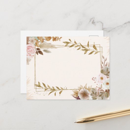 Einladung Postkartendesign Postkarte (Vorderseite/Rückseite Beispiel)