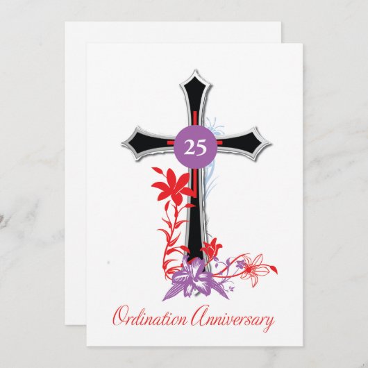 Einladung Priester 25. Ordination Jahrestag (Vorne/Hinten)