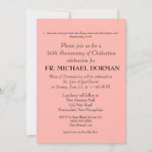 Einladung Priester 40 Jubiläum Ordination Rot (Rückseite)