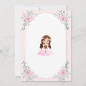 Einladung Primera Comunion Girl First Communation (Rückseite)