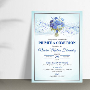 Einladung Primera Comunion Niedlich Erste Kommune