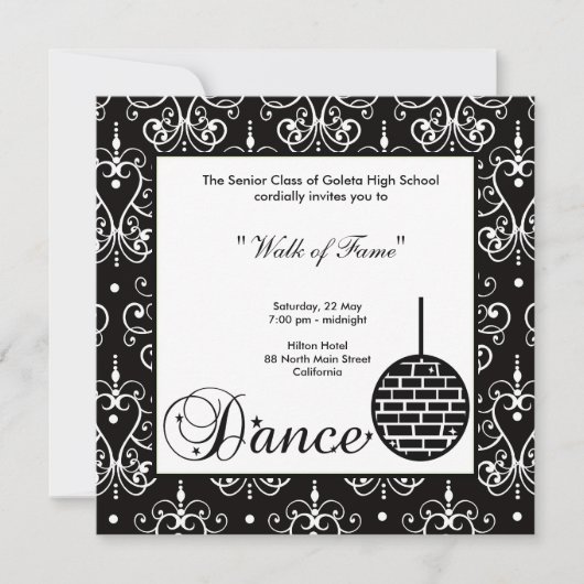 Einladung Prom Nacht (Vorderseite)