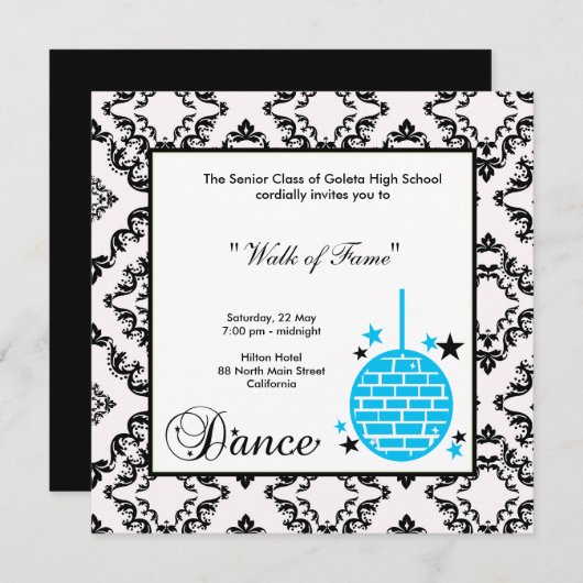 Einladung Prom Nacht (Vorne/Hinten)