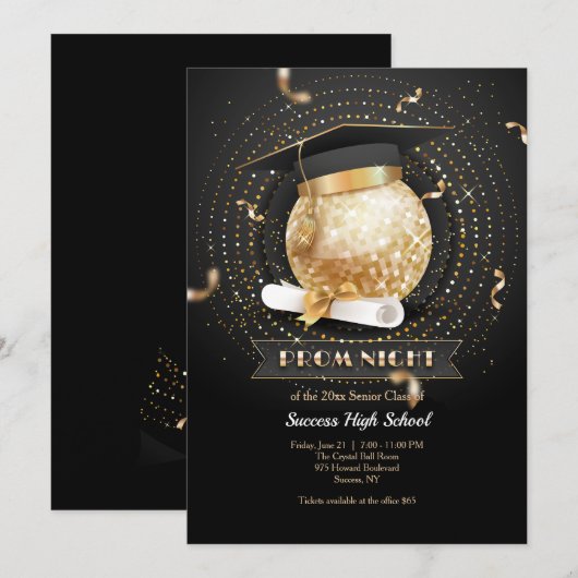 Einladung Prom Nacht (Vorne/Hinten)