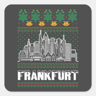 Einladung Quadratischer Aufkleber