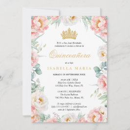 Einladung Quinceañera Pink Para Editar Español