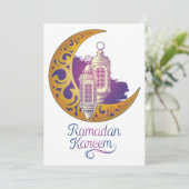 Einladung Ramadans ZusatzRamadan (Stehend Vorderseite)
