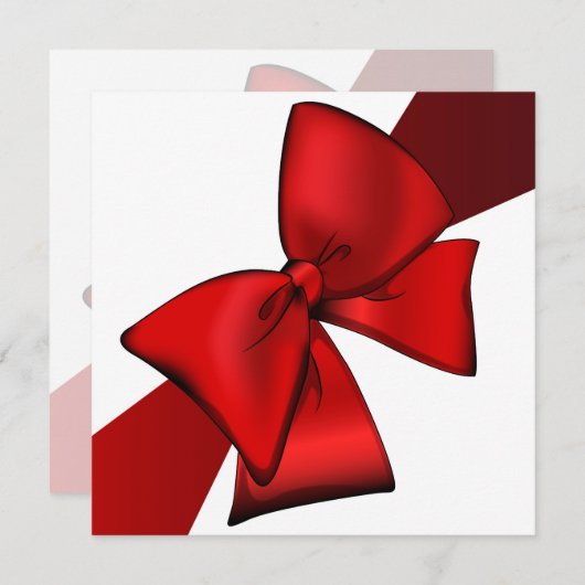 Einladung Red Bow (Vorne/Hinten)
