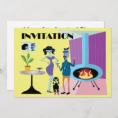 Einladung Retro (Vorne/Hinten)