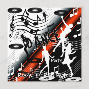 Einladung Rock 'n' Roll Retro Dance Party