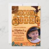 Einladung Rodeo Birthday mit Bild (Vorderseite)