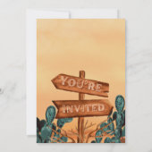 Einladung Rodeo Birthday mit Bild (Rückseite)