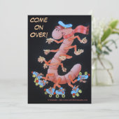 Einladung - Rollapilla für Kinder (Stehend Vorderseite)