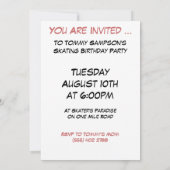 Einladung - Rollapilla für Kinder (Rückseite)