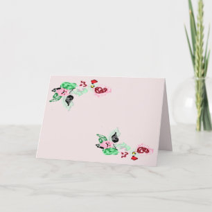 Einladung: Rose auf einem Reben Einladung