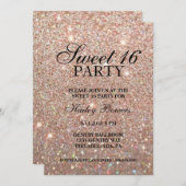 Einladung - Rose Gold Fab 16 . Geburtstag II (Vorne/Hinten)