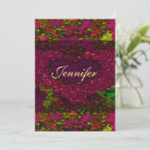 Einladung | Rose Herz (Stehend Vorderseite)