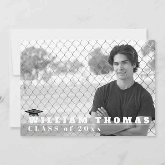 Einladung rot/schwarz, Matte 5" x 7" Karte (Vorderseite)