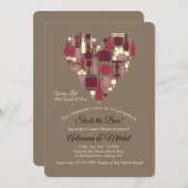 Einladung Rot, Weiß und Rosé (Vorne/Hinten)