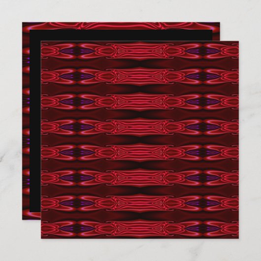 Einladung Rote Lila Abstrakte Imitate Seide auf sc (Vorne/Hinten)