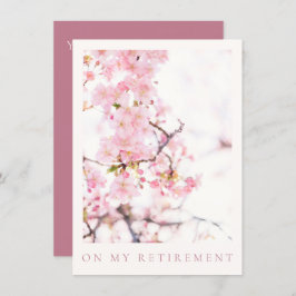 EINLADUNG: RUHESTAND: CHERRY BLOSSOM BRANCH DANKESKARTE